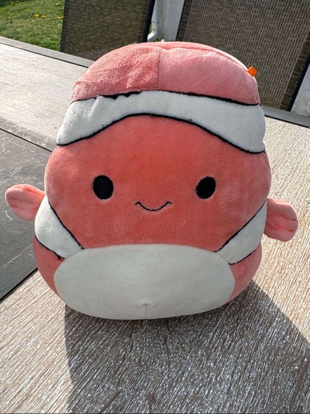 Squishmallows Coral Pink Plush Sea Creature Pillow